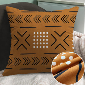Ceexolliss African mudcloth pattern B throw pillow cover for warm, stylish decor