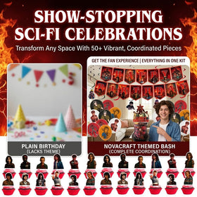 Cefoust themed latex balloons offer durable, vivid decor for the party
