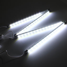 Cefrank 12-inch LED strip under cabinet highlights shelves without glare.