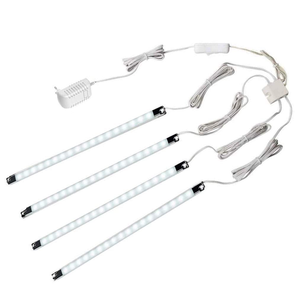 Cefrank 4-pack LED light bars illuminate display cases with even brightness.