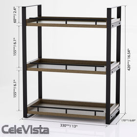 CeleVista anti-rust bracket protects the shelf in humid bathrooms.