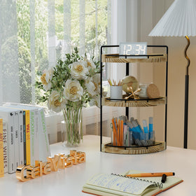 CeleVista corner organizer with anti-slip pads for stable placement.