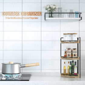 CeleVista vanity organizer keeps makeup and skincare within easy reach.