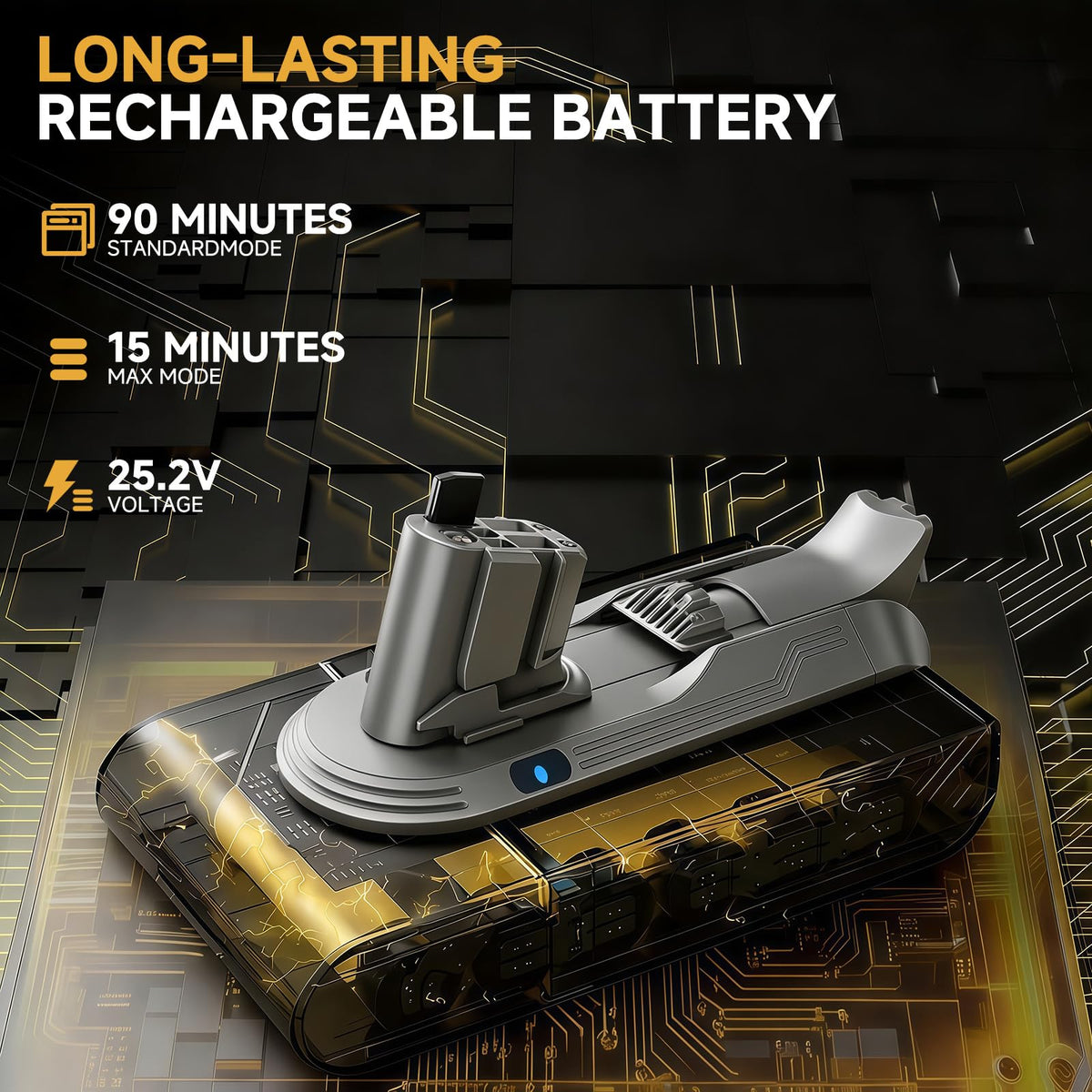 CELLPOW battery LED indicator displaying charge level for quick status check.