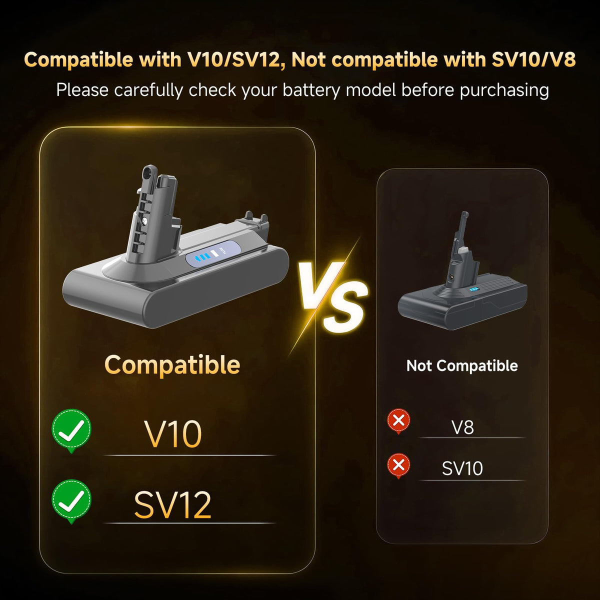 CELLPOW Dyson V10 Animal battery for longer cleaning sessions