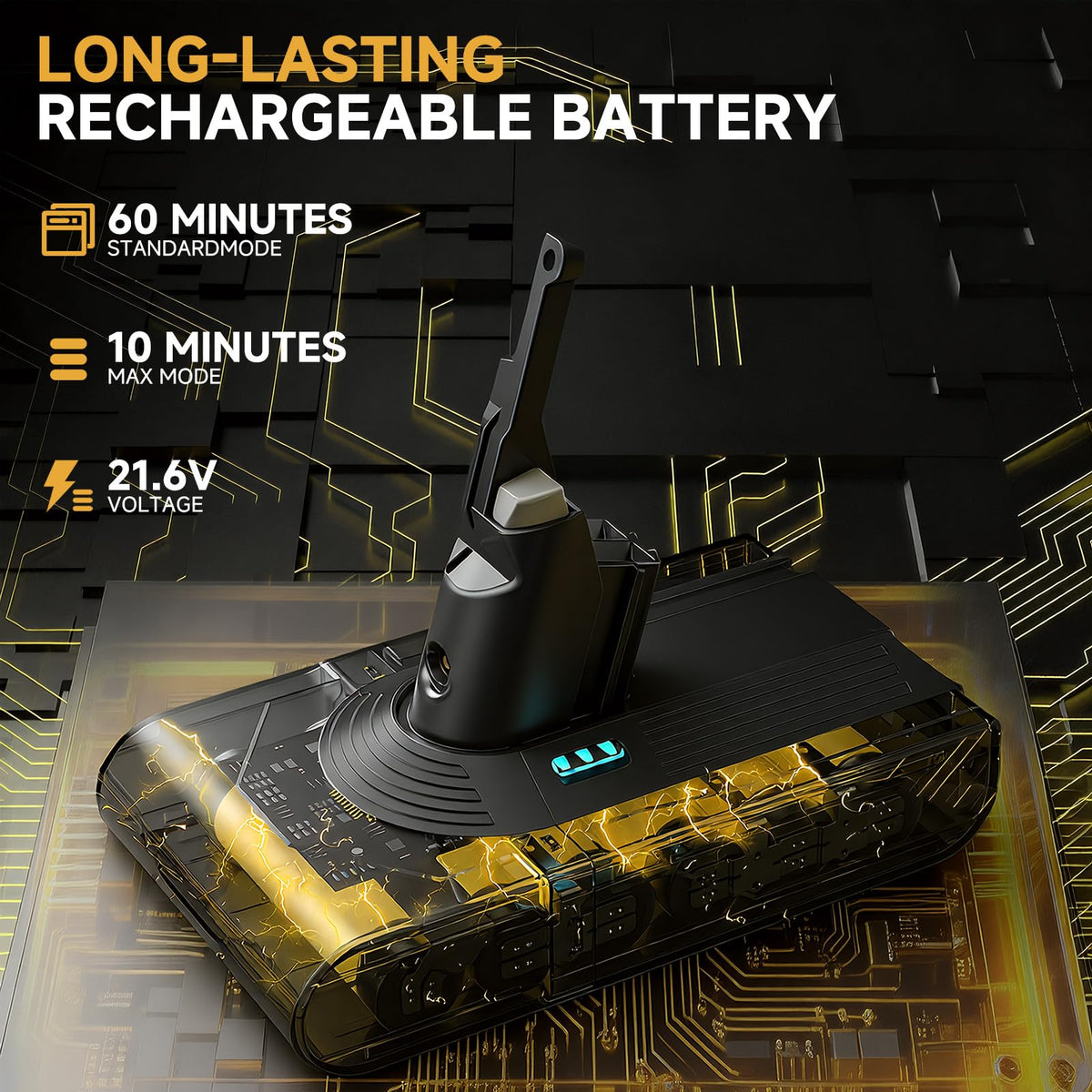 CELLPOW V8 battery LED indicator shows charging status at a glance