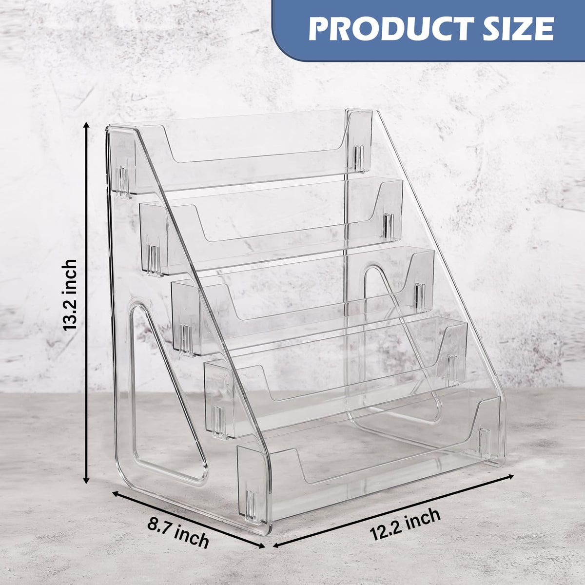 CELSOL 2-pack 5-tier stand side view highlighting stable card displays
