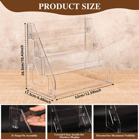 CELSOL elevated 4-tier stand side angle highlights organized display for slabs