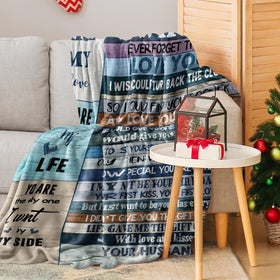 CENSIHER romantic blanket on sofa for intimate moments.