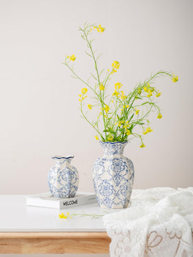 Ceradamay vase on tabletop decor for mantle or shelf display