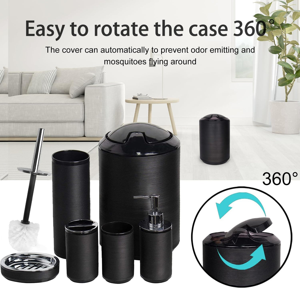 CERBIOR toilet brush holder maintains bathroom tidiness and discreet storage.