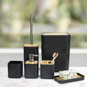 CERBIOR trash can complements the set with a compact, stylish silhouette