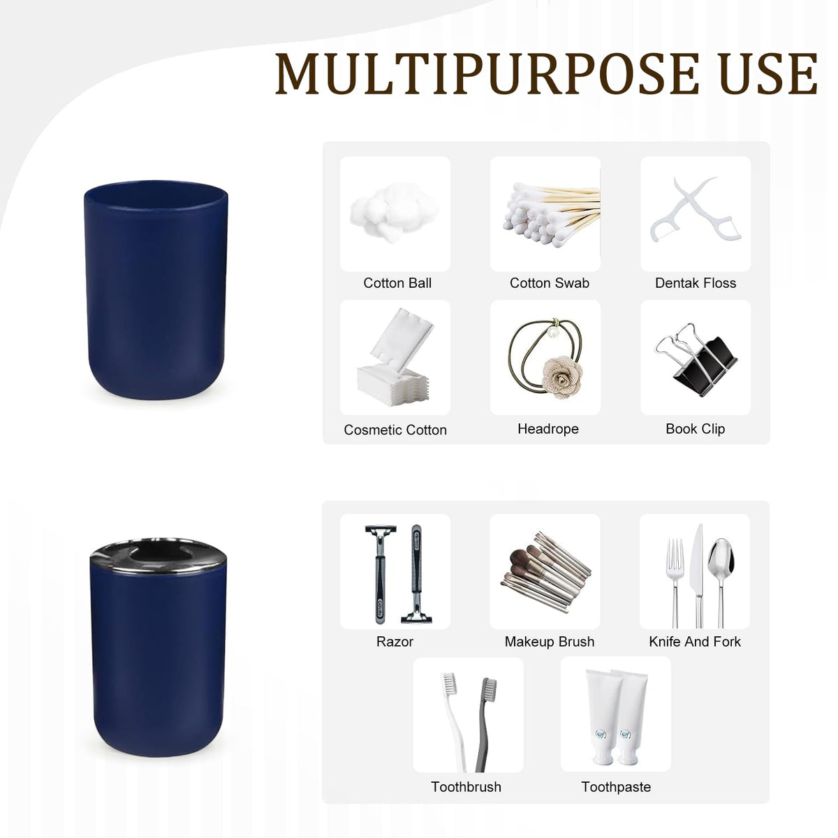 CERBIOR toilet brush holder adds concealed storage and a clean look.