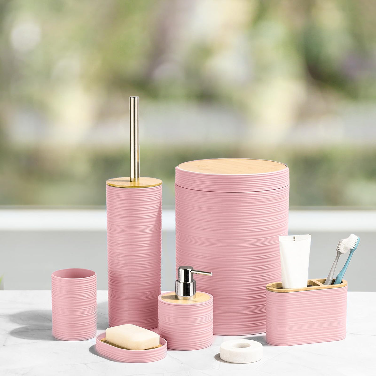 CERBIOR toothbrush cup positioned beside sink for easy brushing routines.