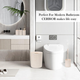 CERBIOR Q-tip holder for convenient bathroom organization.
