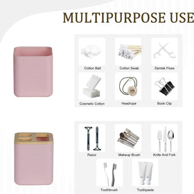 CERBIOR toilet brush holder pink compact bathroom storage