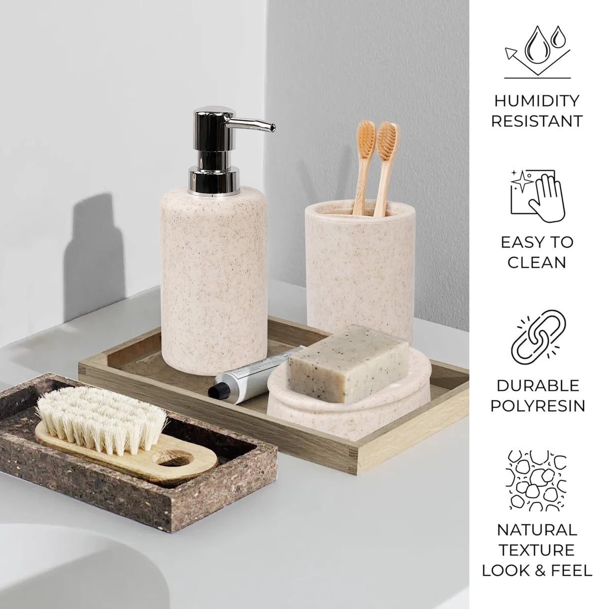 CERBIOR toilet brush holder keeps bathroom organized.