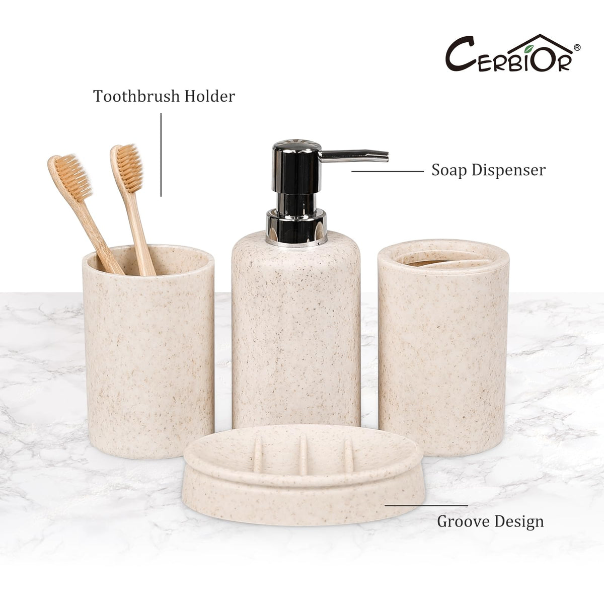 CERBIOR trash can compact and easy to clean.