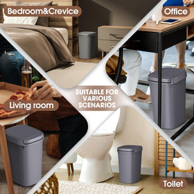 CEROELDA press-top lid design makes trash disposal simple and tidy.
