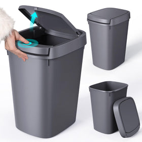CEROELDA 3 Pack press-top lid trash can keeps waste discreet and contained.