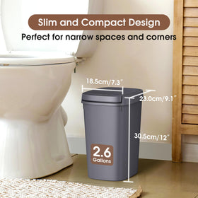 CEROELDA compact under-sink trash can suits bathrooms and offices.