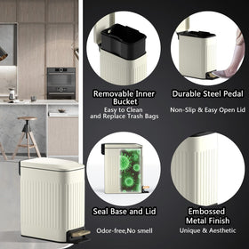 CEROELDA removable inner bucket enables easy dumping and rinsing.