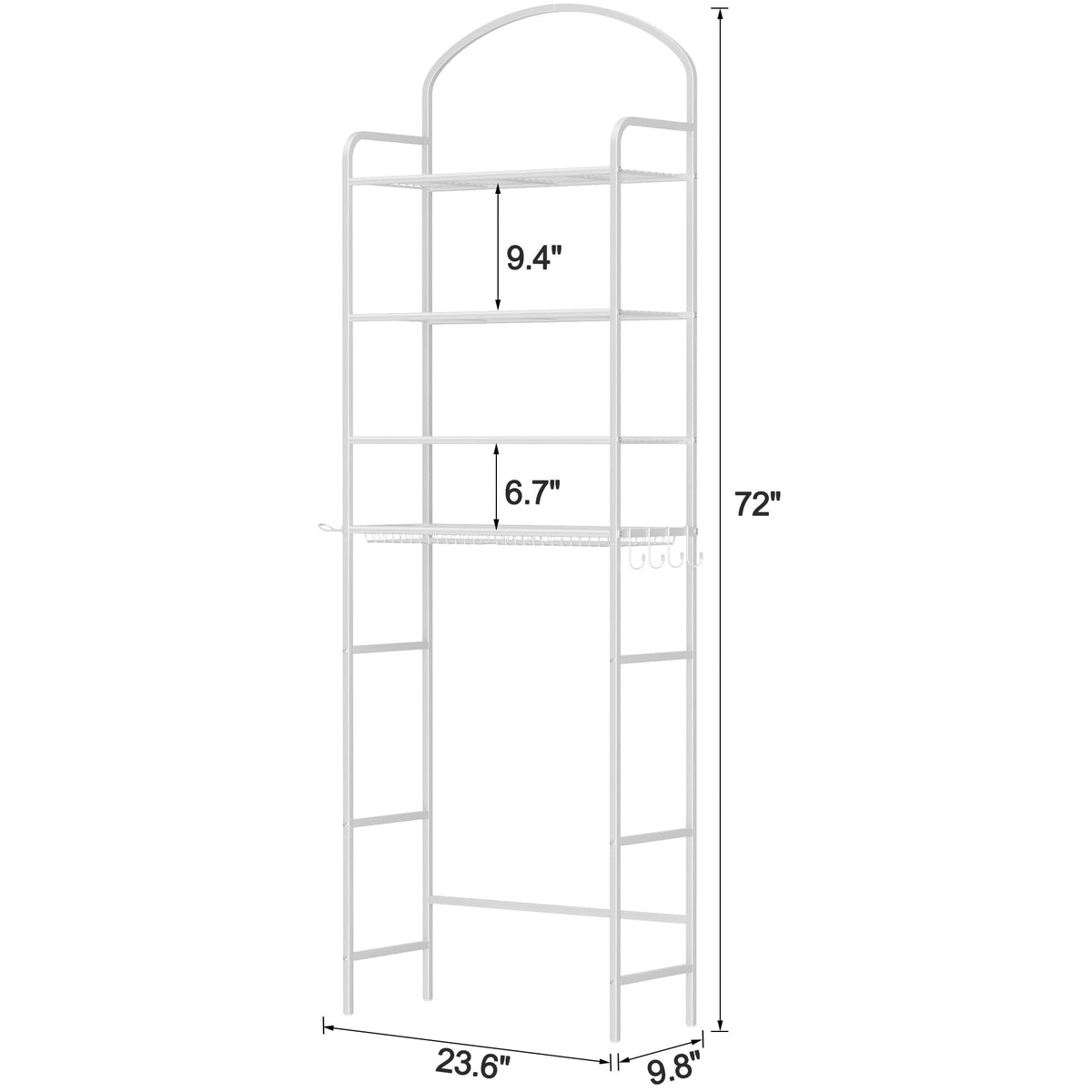 Cerlyunzan adjustable bottom bar offers height options for different toilets.