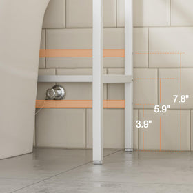 Cerlyunzan carbon steel construction resists rust and cleans easily.