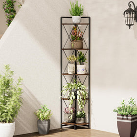 Cerlyunzan corner shelf assembly view showing easy setup and sturdy support.