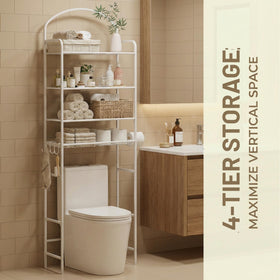 Cerlyunzan integrated paper holder keeps toilet paper tidy and accessible.