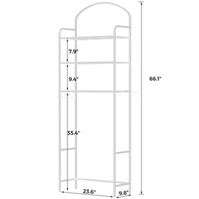 Cerlyunzan rack offers height-adjustment to fit different toilet heights.