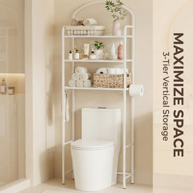 Cerlyunzan white finish blends with any bathroom decor.