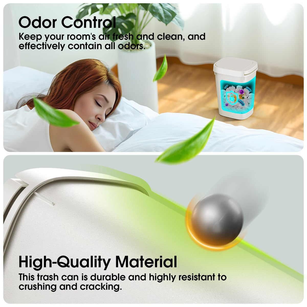 CEROELDA 3 Pack lid seals odors when closed.