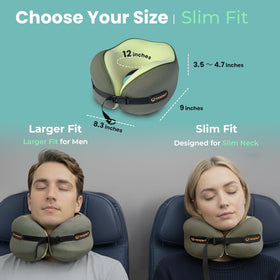 Cesperi travel neck pillow machine-washable cover: easy cleaning after trips.