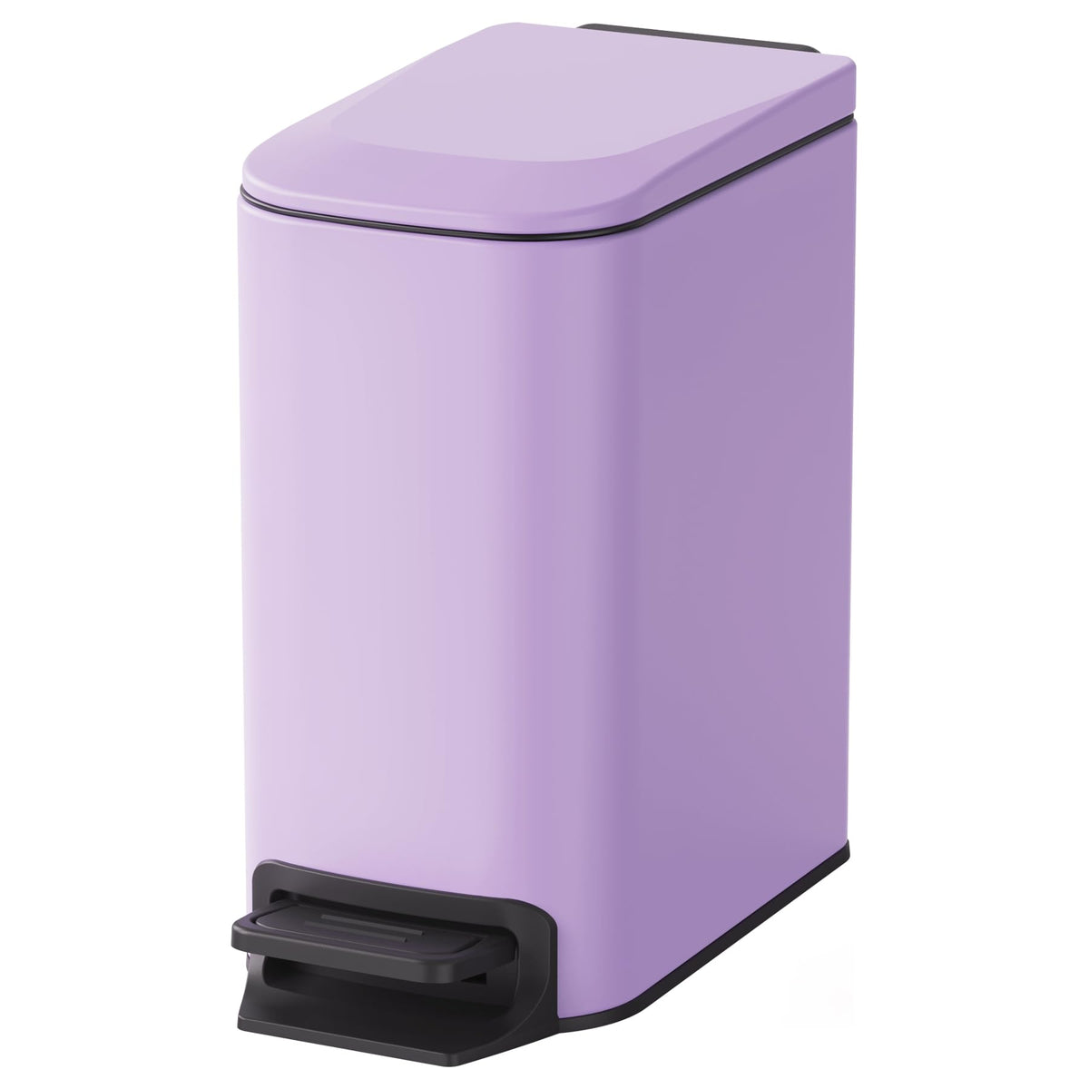 Cesun 6L trash can front view demonstrates compact design for tight spaces.