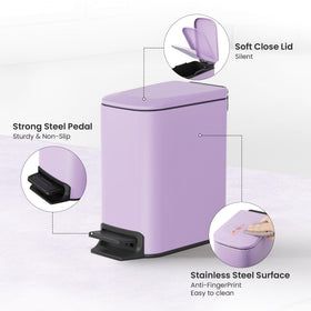 Cesun 6L removable inner bucket simplifies cleaning and waste disposal.