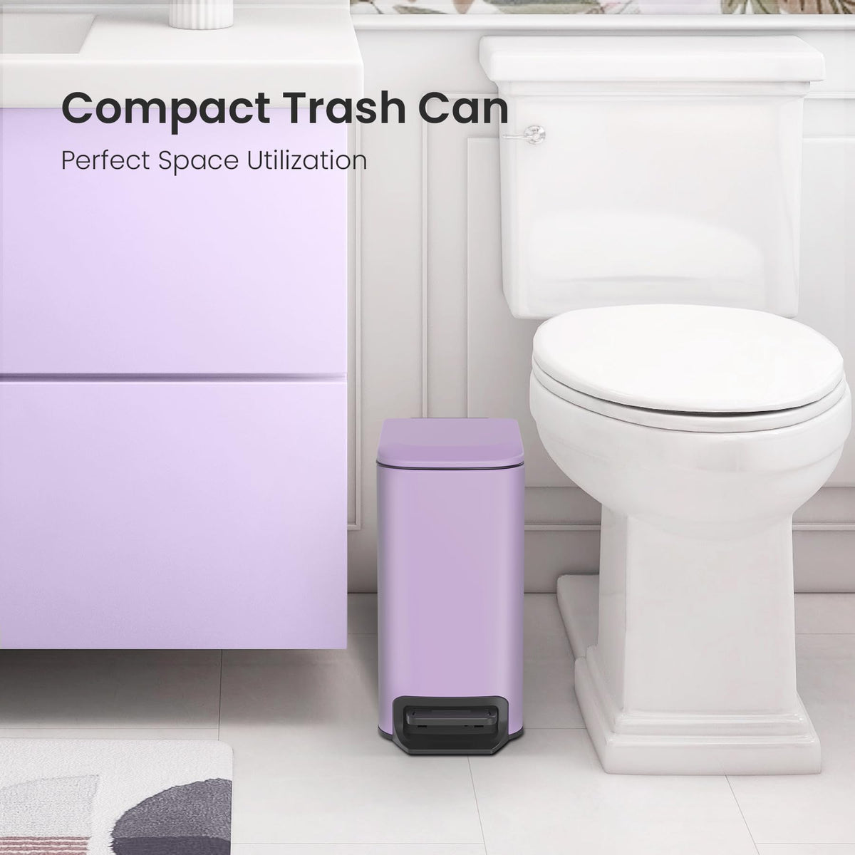 Cesun 6L soft-close lid in action prevents noise during late-night use.