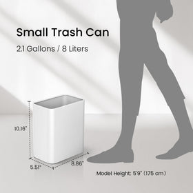 Cesun easy-clean stainless steel trash can cleans with water or cloth.
