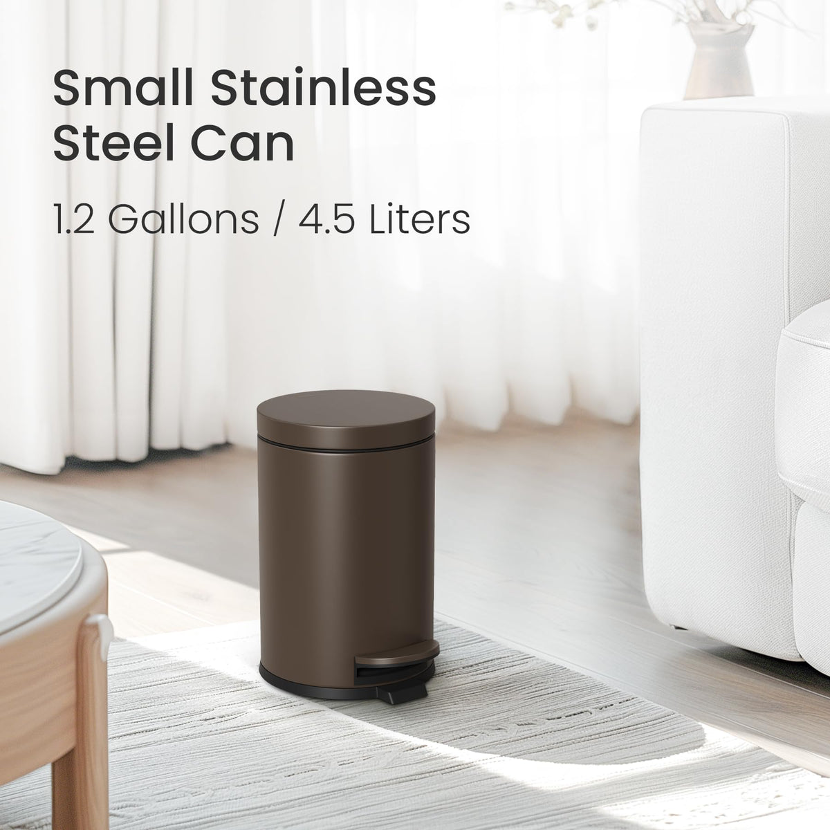 Cesun bathroom trash can with removable inner bucket for easy cleaning
