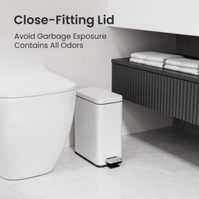 Cesun trash can with soft-close lid for quiet operation