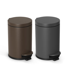 Cesun brown trash can suitable for office or bedroom spaces