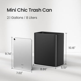 Cesun 2.1-gallon compact bin fits under sinks or desks.