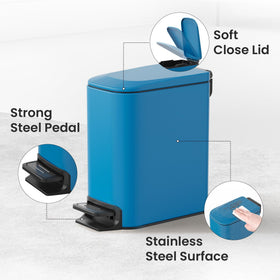 Removable inner bucket from Cesun trash can for easy cleaning and bag changes