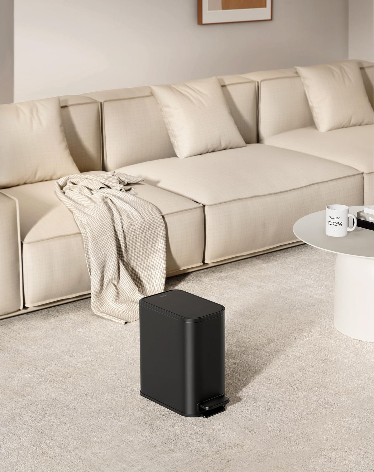 Cesun matte-black finish resists smudges for a clean look