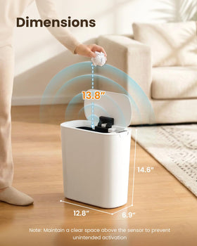 Cesun trash can 5-gallon capacity fits compact spaces like bathrooms and offices