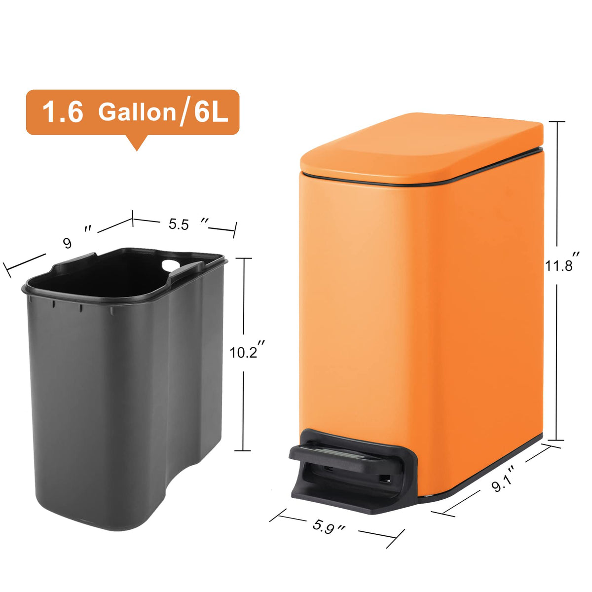 Cesun lid sealing design helps contain odors and mess