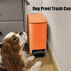 Cesun pet proof lid prevents curious pets from tipping trash