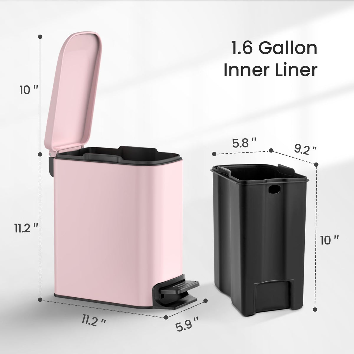 Cesun removable inner bucket for easy cleaning and waste disposal.