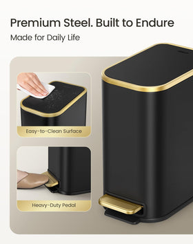 Cesun sealed lid reduces odors and keeps spaces fresh.