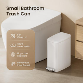 Fingerprint-resistant finish keeps Cesun can looking polished with minimal maintenance.